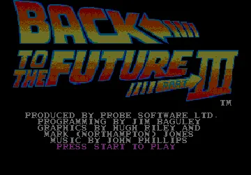 Back to the Future Part III (Europe) screen shot title